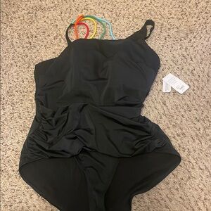 Elegant Black One-Piece Swimsuit